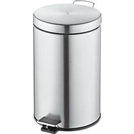 Pedaalemmer - 12 liter -  Ø 260 x H 420 mm - rvs