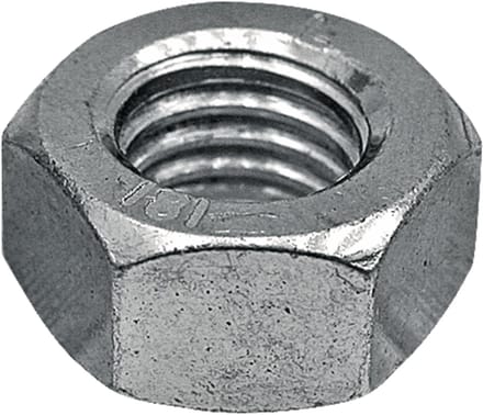 Zeskantmoer - 6 mm x 10 mm - Gegalvaniseerd Staal
