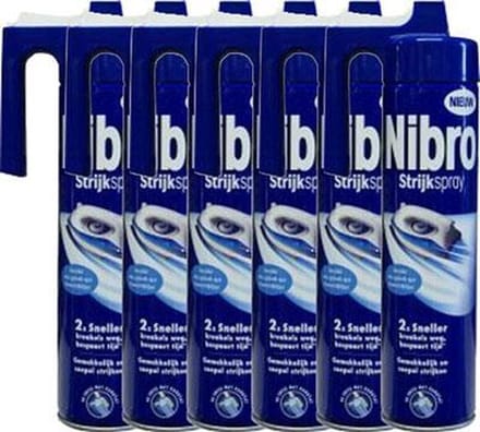 Nibro Strijkspray - Textielversteviger - Voordeelverpakking - 5 stuks - 400 ml