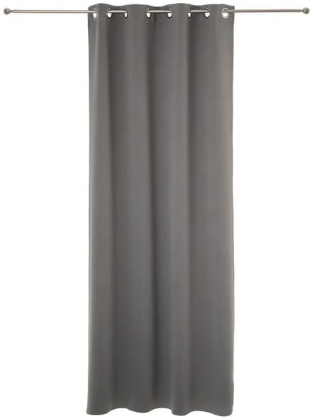 Gordijnen verduisterend 135 x 240 cm 2 stuks grijs