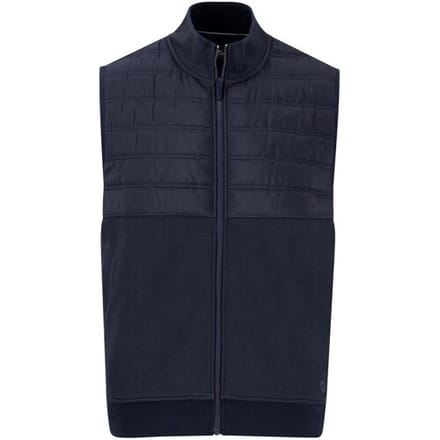Fynch-Hatton Body-Warmer Hybrid Stand-Up Zip Collar Navy / male