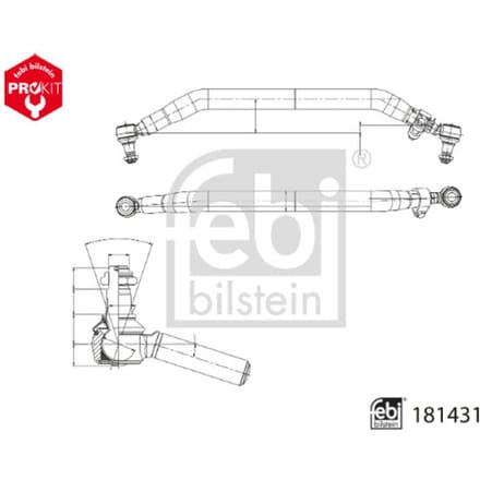 Spoorstang FEBI BILSTEIN 181431