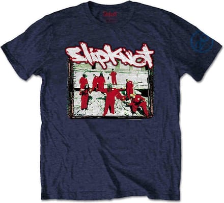 Slipknot - 20th Anniversary Red Jump Suits Heren Tshirt - S - Blauw