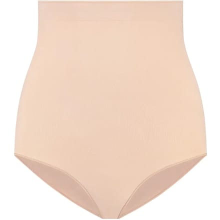 Bye Bra Soft Touch Seamless Mid Waist Brief, Beige, M