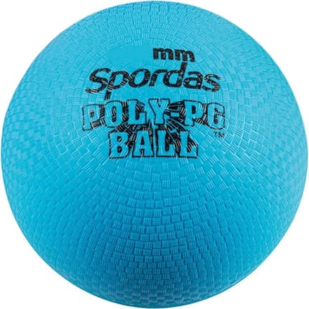 Megaform speelbal Poly PG blauw 17,8cm voor binnen en buiten.
