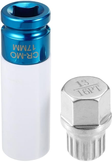 Allecto - Wielschroef Vergrendelingsmoer Set - Anti-diefstal - Duurzaam - 17mm Socketbeschermer - Veiligheid - Inclusief socket...