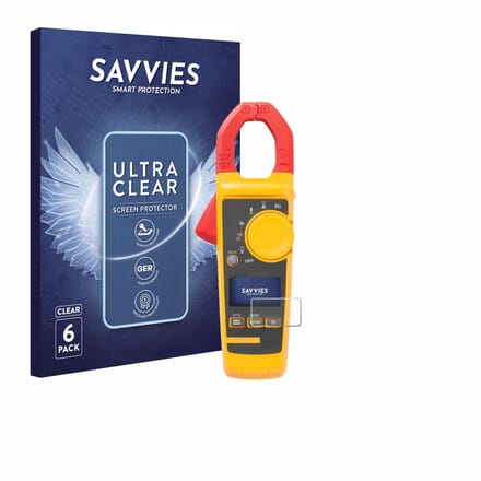 Savvies - Screenprotector voor Fluke 325 - Folie Beschermfolie transparant 6 Stuks