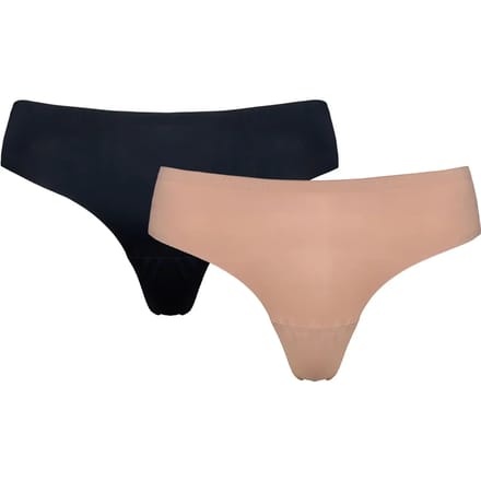 Esotiq Pinni - Dames Brazilian slips - 2-pack - Zwart en Beige - M