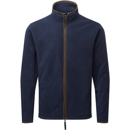 Premier Heren Artisan Fleece Jas (Marine / Bruin)
