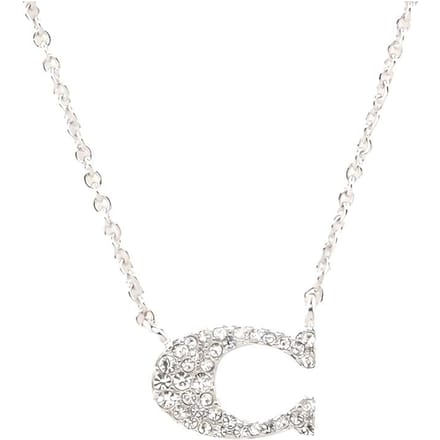 Coach Letter C Logo Ketting Dames ketting Zilver F91433-SLV Basic Packaging-Box Not Included,One Size,Silver white