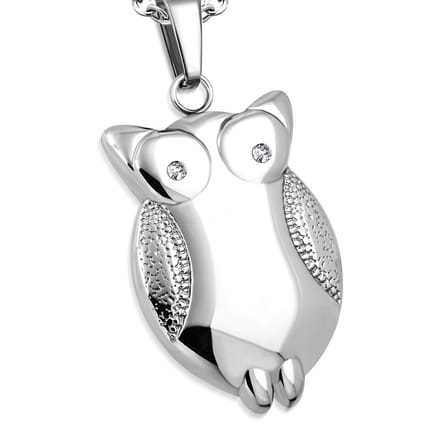 Amanto Ketting Blage - 316L Staal - Uil - 30x18mm - 50cm