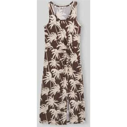 Jurk van viscosemix met knoopdetail en split