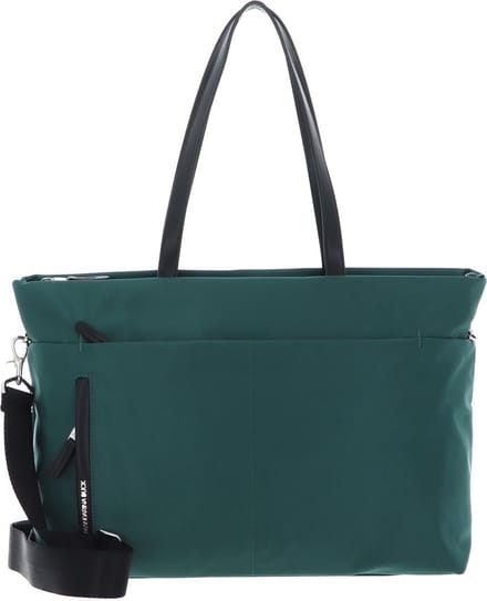 MANDARINA DUCK Schoudertas met laptopvak Hunter Shopper Rain Forest Donkergroen