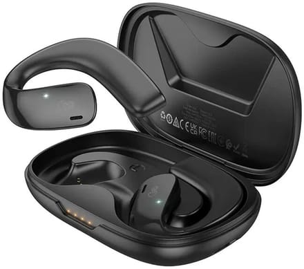 HOCO Draadloze Oordopjes Bluetooth 5.3 Oorhaak 12 Uur Batterij Zwart