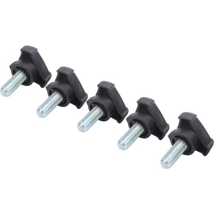 Lot de 5 vis de serrage triangulaires en plastique M10 25 mm