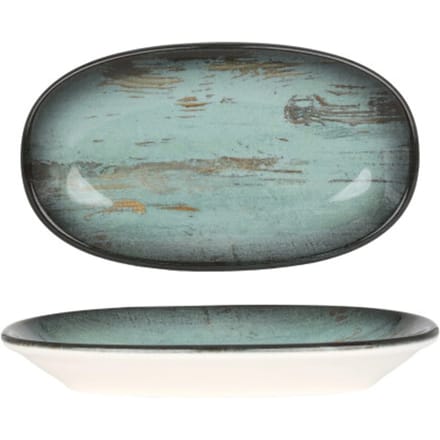 Bonna Serveerschaal - Madera - Porselein - 19x11 cm - set van 2