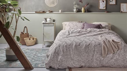 Ariadne at Home Wool dekbedovertrek - Eenpersoons - 140x200/220 - Gebroken wit
