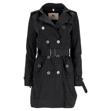 Burberry London Ruittrenchcoat in Zwart Polyester