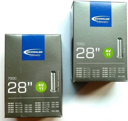 2x Binnenband Fiets 28/700c met Schraderventiel (40mm)