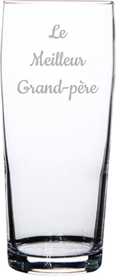 Bierfluitje gegraveerd - 19cl - Le Meilleur Grand-père