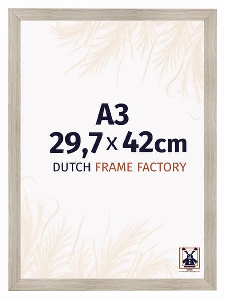 Fotolijst A3 29,7x42 cm - MDF - Eiken Licht - Praag