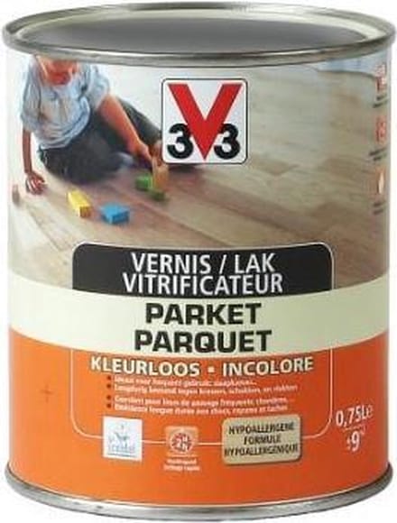 V33 Vernis Lak Parket Transparant Zijdeglans 750ml