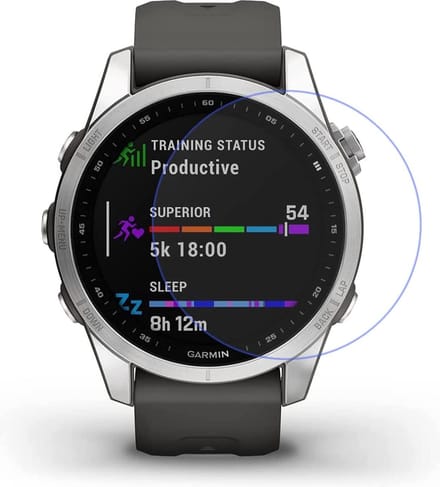 Strap-it Screen protector glas - beschermend glasplaatje geschikt voor de grotere Garmin Fenix 7x (51mm)