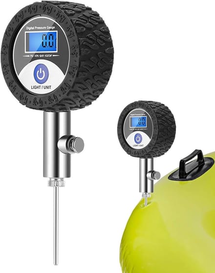 Pomp met manometer - Sportbal meter - Banden oppompen - Nauwkeurige drukmeting - Compact ontwerp - Koper