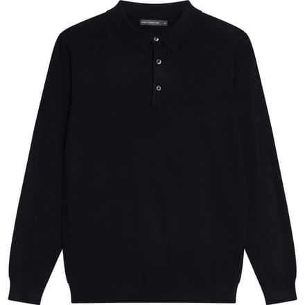 French Connection Polo L/s Luxe Black Größe: S | Poloshirts Outlet | Herren | Schwarz