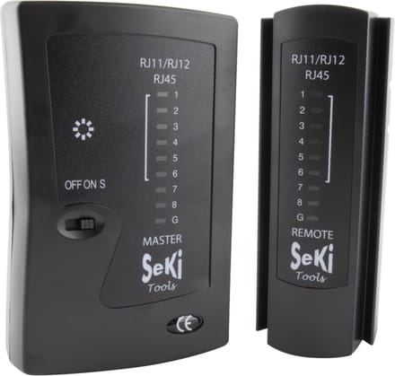 Seki LAN kabeltester voor RJ45 + RJ11
