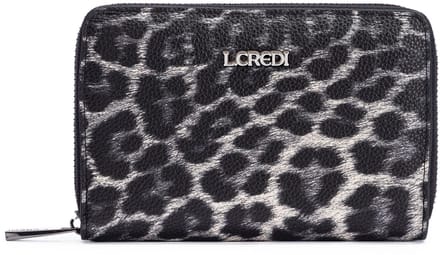 L.CREDI portemonnee Sigal Zip Around Wallet Black / Mix zwart