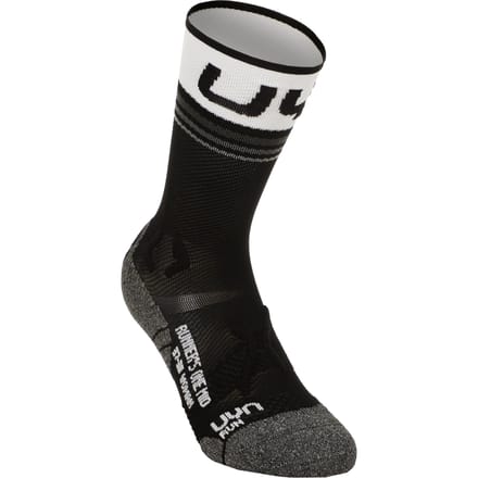 UYN Runner'S One Mid Hardloopsokken Dames-Zwart,Wit