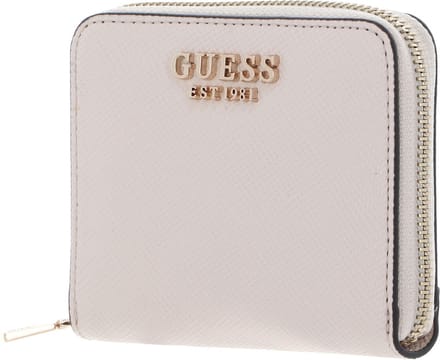 GUESS Portemonnee Laurel SLG Zip Around Wallet Stone Crème