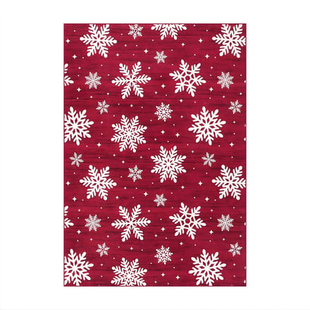 Kerst Vloerkleed 140x200 cm - Antislip Tapijt - Rood