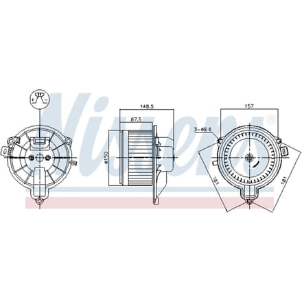 Interieurventilator NISSENS 87572