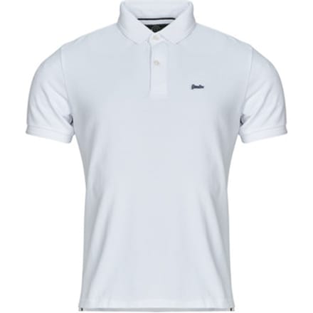 Superdry Classic Pique Poloshirt Relaxed Pasvorm White Grootte: S