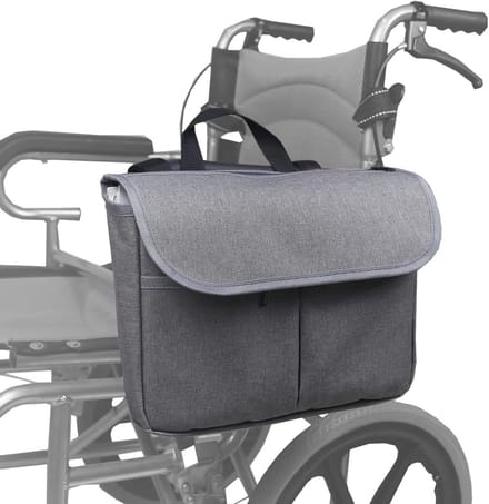 Stevige zijrolstoeltas met grote capaciteit voor rolstoel en walker accessoires