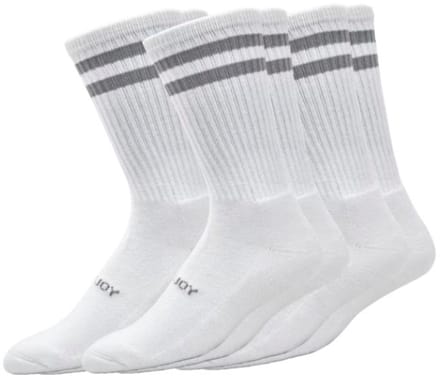 Footjoy ComfortSof Crew Golfsokken 3 paar Heren Lang Wit 39-46