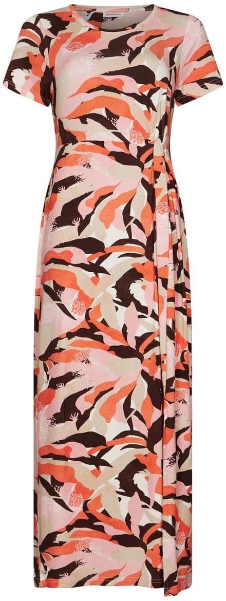 Pastunette - Maxi Jurk - Coastal Coral - Viscose - Beige/Roze/Multi - Maat 42