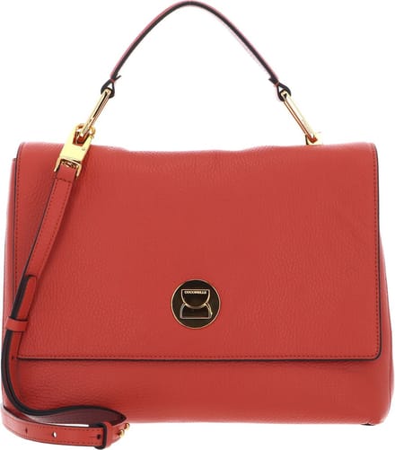 COCCINELLE Leren Handtas Schoudertas Liya Handbag Grena. Red / Rosew Lichtrood