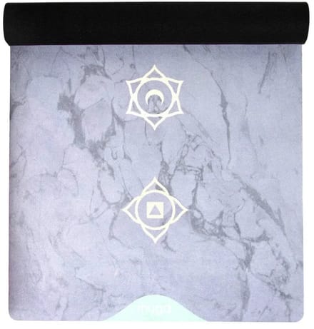Yogamat deluxe vegan suede 3 mm - Myga - grijs
