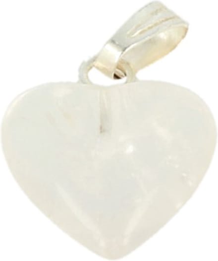 Bergkristal hart hanger 12 mm