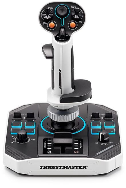 Thrustmaster SOL-R 1 Flightstick – Joystick voor PC – Ambidextrous (Links & Rechts) – 44 Actieknoppen – H.E.A.R.T. Technologie – Ideaal voor Star Citizen & Flight Simulator