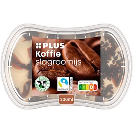 Kleintje slagroomijs Koffie