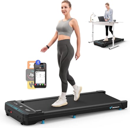 Opvouwbare Loopband met Max. Snelheid 6 km/u en 5% Hellingshoek - Geschikt voor Onder Bureau