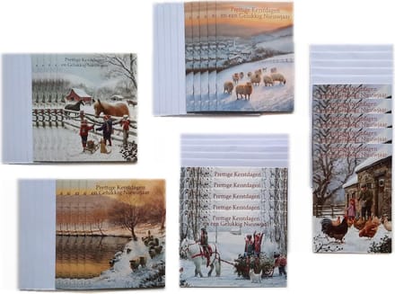 Kerstkaarten – 25 Stuks - Prettige Kerstdagen – 10 x 14 cm – K-184