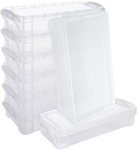 Allecto - Stapelbare Pennenbak - 8 Stuks - Duidelijke Pennendozen met