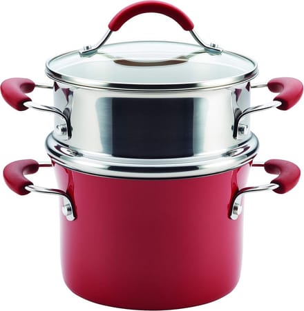 Multi-Pot Stoompan Set 3-Liter Hard Porselein Emaille Anti-Aanbak