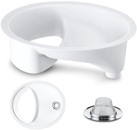 Urine Afscheider - Compost Toilet - Geur Vrij Maken - Efficiënte Scheiding - 32.5 x 28.5 cm - Wit