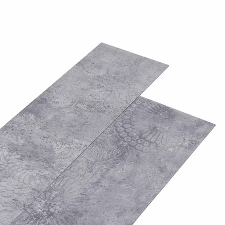 vidaXL - Zelfklevende - Vloerplank - Cement - Grijs - 4,46 - m² - 32 - st - PVC